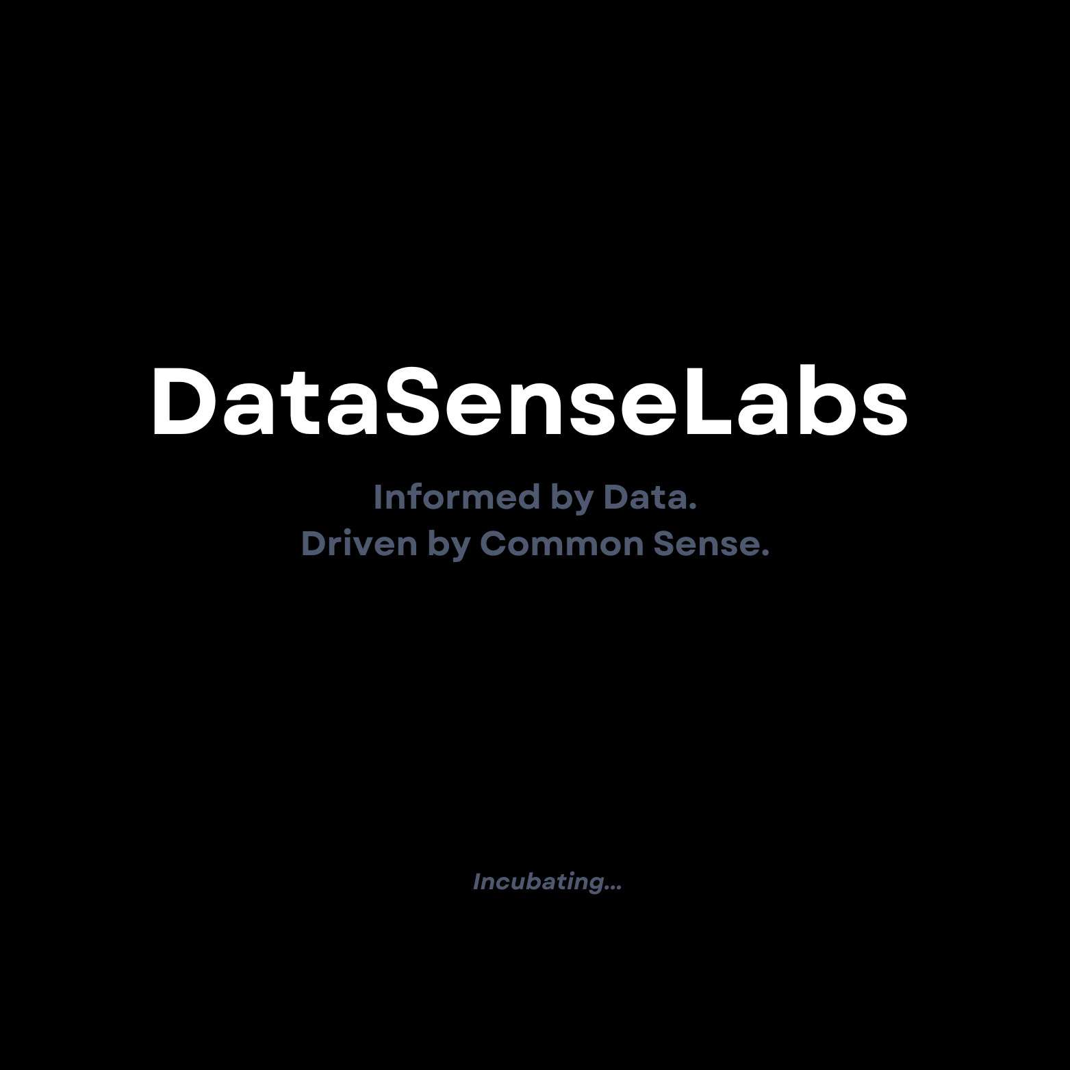 DataSenseIncubating